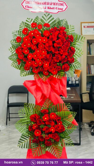 Kệ hoa chúc mừng rosa-1442