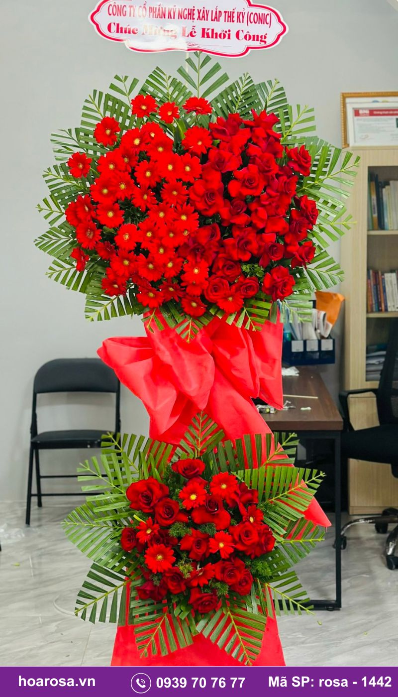 Kệ hoa chúc mừng rosa-1442