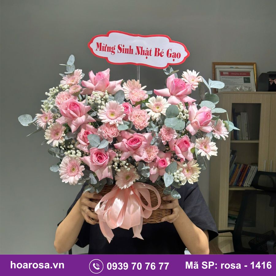 Giỏ hoa rosa-1416