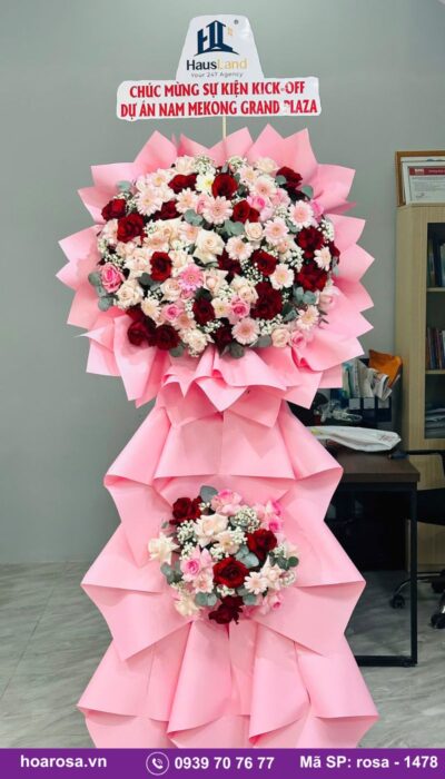 Kệ hoa chúc mừng rosa-1478