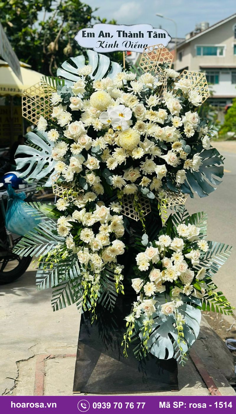 Hoa chia buồn rosa-1514
