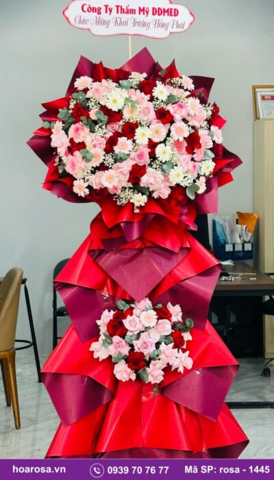 Kệ hoa chúc mừng rosa-1445