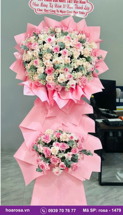 Kệ hoa chúc mừng rosa-1479
